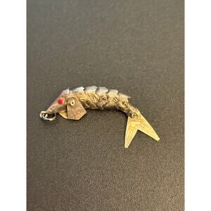 Vintage Sterling 925 Articulating Fish Pendant Made in Peru
